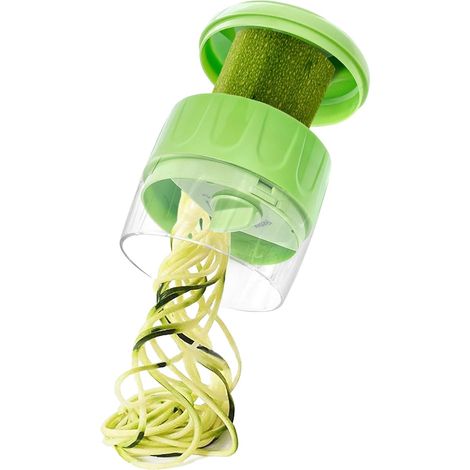 Spiraliseur Légumes - 1 Pièce - Acier Inoxydable et ABS - 3 Modes de Coupe Réglables - Pour Courgettes Carottes Concombres - Outil Cuisine Sain (1/5)