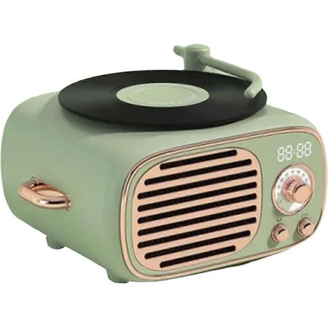 Enceinte karaoké Bluetooth verte (1/5)