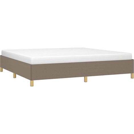 Giroletto senza Materasso Tortora 200x200 cm in Tessuto vidaXL (1/4)