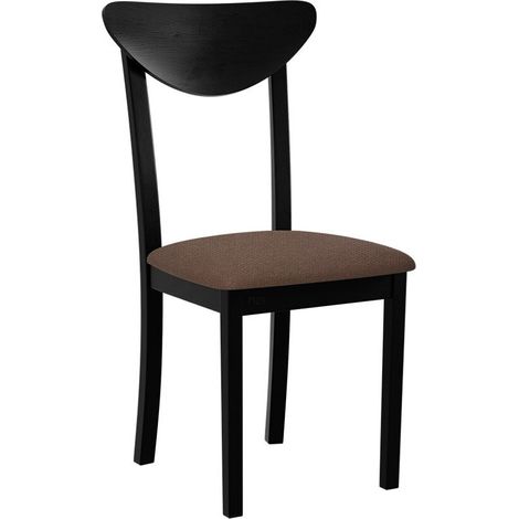 Silla Victorville 339, Negro, 85x43x46cm, Tapiz, De madera, Madera (1/4)