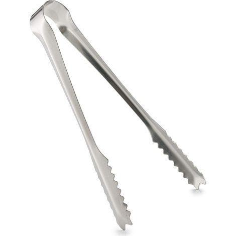 15cm/6" Stainless Steel Ice Tongs - Ideal for Bars, Pubs and Restaurants (Polished Silver Stainless Steel) - AquaForge (1/4)