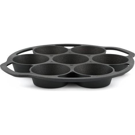 BBQ-Toro Teglia per muffin in ghisa per 7 muffin  giÃ  bruciati