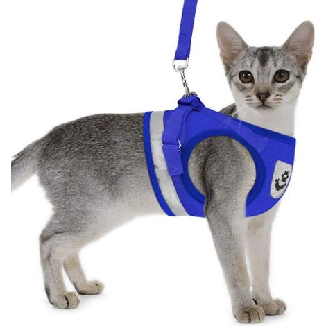 Gilet de traction pour animaux avec sangle pectorale, en maille respirante réfléchissante - Taille S (1/5)