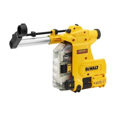 Dewalt – Système d'extraction de poussières pour perforateur – Longueur 440 mm – Bac à poussière HEPA – Montage rapide sans outil (1/10)
