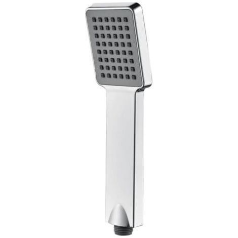BUNTHAUS Chromés Pommeau de Douche Economie Deau Pression Douchette Universelle Interface 1/2 Pouce, Douchette Douche Salle de Bain Facile à Installer et à Nettoyer, Pommeau Douche Carré, (1/5)