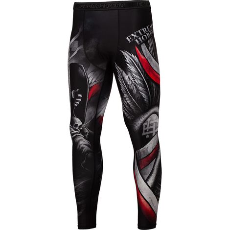 Husarz Herren-Sportleggings XL Schwarz