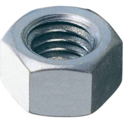 100 x DADO ESAGONALE MEDIO M 18 ZINCATO UNI5588