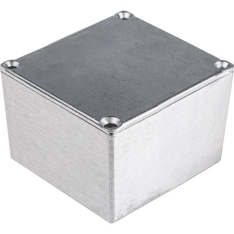 Boîtier RS PRO en Alliage d'aluminium, 64 x 58 x 35.1mm, Argent IP65, Blindé ( Prix pour 1 ) (1/3)