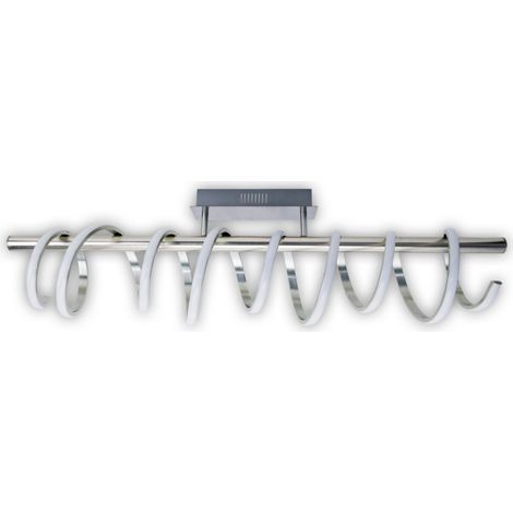 Naeve BELLEZA Plafonnier semi-encastré à LED intégré à intensité variable, nickel satiné 2783 K (1/5)