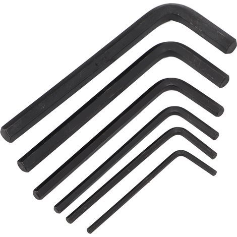 Jeu de 6 clés Allen en L de 2 à 6mm pour vélo, outils de réparation en acier carbone. (1/5)