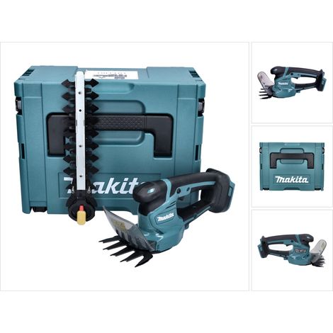 Makita DUM 111 ZXJ Tijeras cortacésped sin cable 18 V + Makpac - sin batería, sin cargador