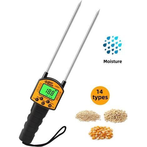 Digitales Feuchtigkeitsmessgerät AR991 für Getreide, Weizen, Mais, Reis, 1 Stück (1/5)