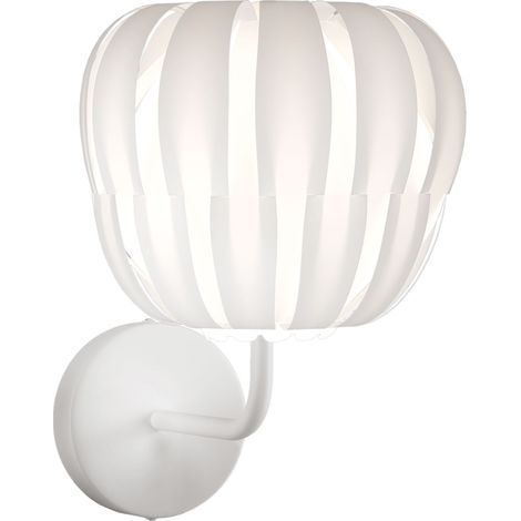 Applique Moderna Queen Polilux ® Bianco E Metallo 1 Luce E27 (1/2)