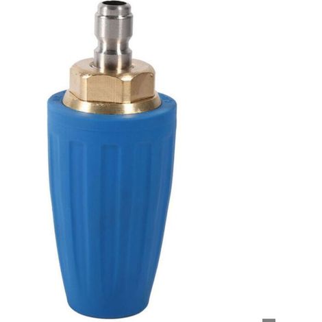 Buse turbo pour nettoyeur haute pression – 3000 PSI avec jet rotatif – Pour allées et patios – Bleue (1/4)