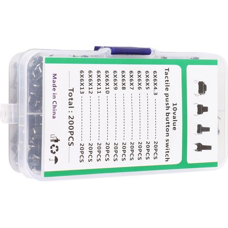 Mini interrupteur à bouton-poussoir Tactile, 200 pièces, contrôleur pour TV, Audio, ordinateur, produit électronique (1/5)