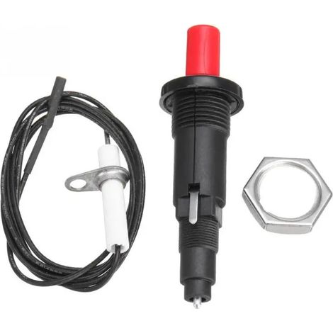 Piezoelektrisches Zündset mit 1000 mm langem Kabel und Druckknopf, kompatibel mit Küchengasöfen.