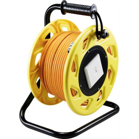 [NEUWERTIG] B-Ware Spea Ka Professional Rj45 Verlängerungskabel Kabeltrommel Kupfer Rund Orange 9705