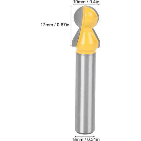 Fraise de dressage 8x10 pour porte, outil de rainurage bois pour armoire et menuiserie (1/5)