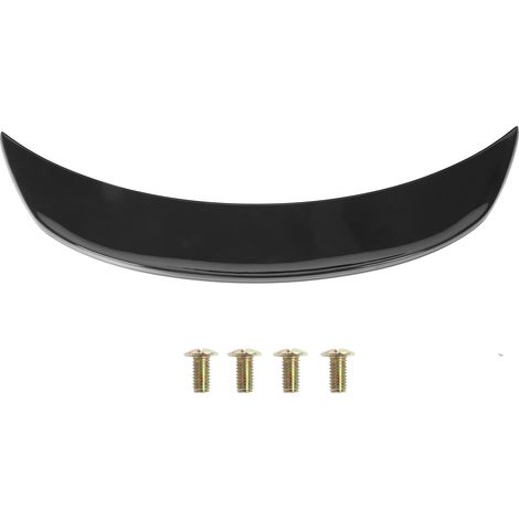 Aileron de coffre arrière noir brillant haute résistance ABS pour voiture, spoiler haute performance, accessoire de modification automobile (1/5)
