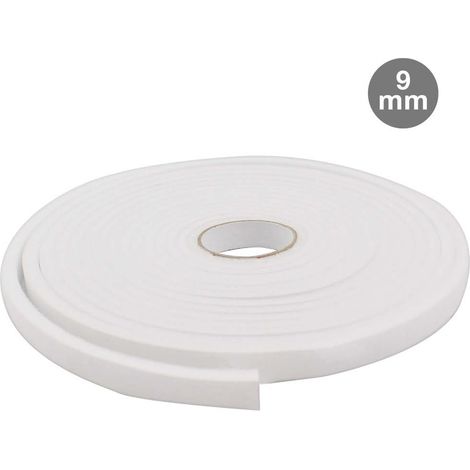 Rollo burlete adhesivo espuma 9mm 10M Blanco GSC 003803806 (1/2)