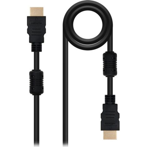 Nanocable - câble hdmi v1.4 de 1,8 m avec ferrite (high speed / hec) connexion a/m-to-m - haute qualité d'image - faibles interférences (1/3)