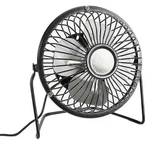 Mini ventilateur portable à pales en aluminium, rechargeable par USB, en fer forgé, pour ordinateur de bureau ou pour la maison, accessoires d'été-AquaForge (1/3)