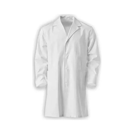 Camice bianco laboratorio uomo donna 100% cotone 200 g S-M-L-XL-XXL-XXXL - Uomo - L