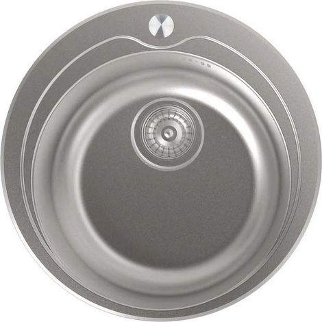 Fregadero edesa k2 se 49 1c acero inoxidable 44x44 cm (1/2)