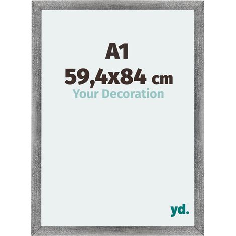 Cadre Puzzle A1 - 59.4x84 cm - Gris Patiné - MDF - Mura. (1/5)