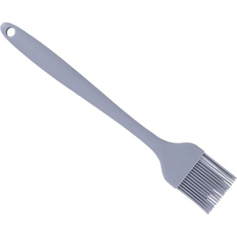 Pinceau à pâtisserie en silicone alimentaire détachable et résistant à la chaleur, idéal pour la cuisson au four, les grillades, l'huile, le beurre, les sauces et la dinde (gris clair) (1/5)