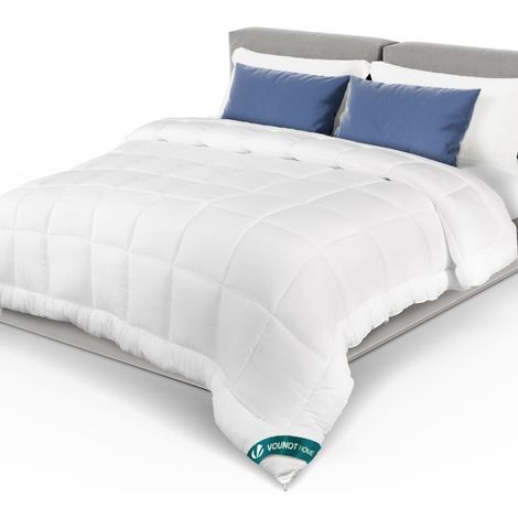 Vounot – Couette légère 220x240cm 200g/m² – Microfibres 7D ultra-douces – Lavable en machine – Certifiée Oeko-Tex