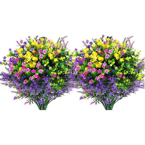 Accessoire Fleurs Artificielles UV Résistantes, Extérieur, Balcon, Plantes, Pot, Fenêtre, Déco (1/5)