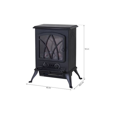Cheminée électrique murale avec effet flammes décoratif et chauffage d appoint pour salon chambre et bureau (1/5)