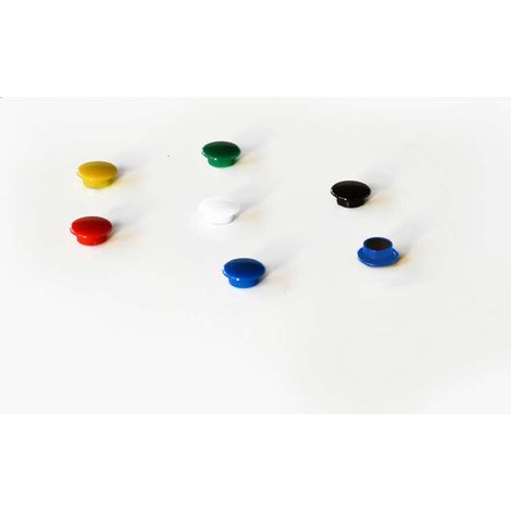 Magneti colorati in set da 8 pezzi.