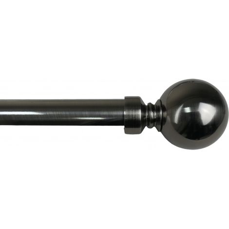 Tringle à rideau extensible 110-210 cm – Ø 25/28 mm – Supports réglables 9-14 cm – Installation facile avec visserie incluse