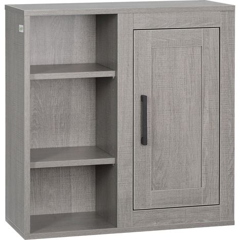 Armoire haute murale OXFORD grise (1/5)