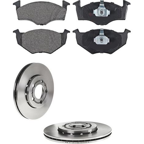 KIT FRENI ANTERIORI compatibile con SKODA FABIA I TRE VOLUMI (6Y3) - DISCHI + PASTIGLIE OEM: P 85 025 , P 85 071 / 16880 , 17194 /SOSTITUZIONE DIRETTA/BASSA POLVERE/SILENZIOSO