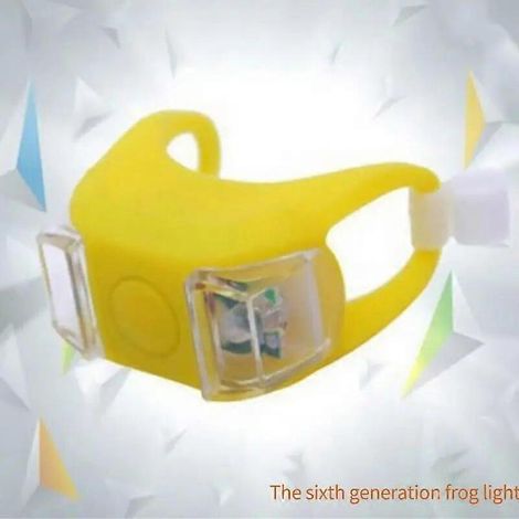 Feux clignotants LED pour vélo - Durables et économiques - Feux arrière verts de pointe - Jaune vif (1/5)