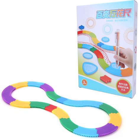 Modèle de dessin pour enfants, règle géométrique, outil d'apprentissage du dessin, fournitures de bureau (1/5)