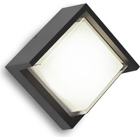 Aplique de pared LED para exteriores de 18 W con carcasa de aluminio - Resistente al agua IP65, apto para iluminación interior y exterior (4000 K) (1/5)