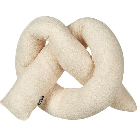 Cojín moderno 172 x 14 cm tela afelpada almohada múltiples formas textil decoración accesorios sala de estar dormitorio beige Gladiolus