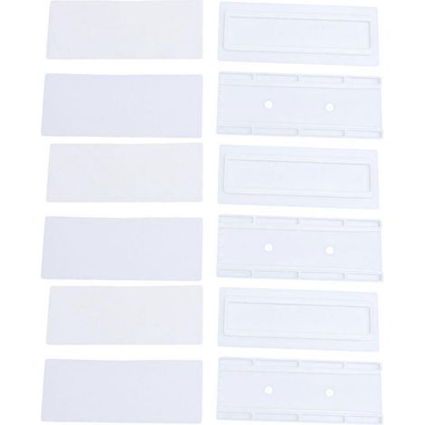 Support mural pour 6 prises multiprises, organisateur de câbles-9X3.5CM-White (1/3)