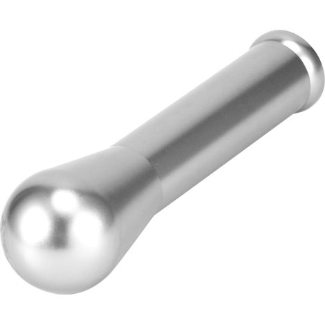 15 cm / 5,9 Zoll Schaltknauf für manuelle und automatische Schaltung, Schalthebel aus Aluminiumlegierung, universelles Zubehör für Autos, silberfarben (1/5)