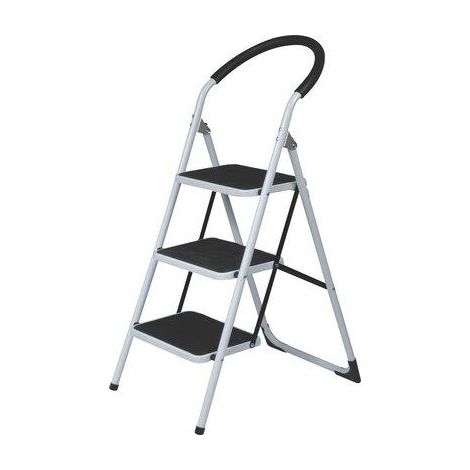 SGABELLO JAFAR DOMUS  ACCIAIO VERNICIATO GRADINI 3 H.MM 729