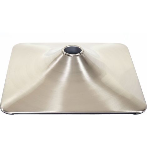 [NON UTILIZZATO] Base quadrata per sgabelli metallo spazzolato Ø 37,5cm