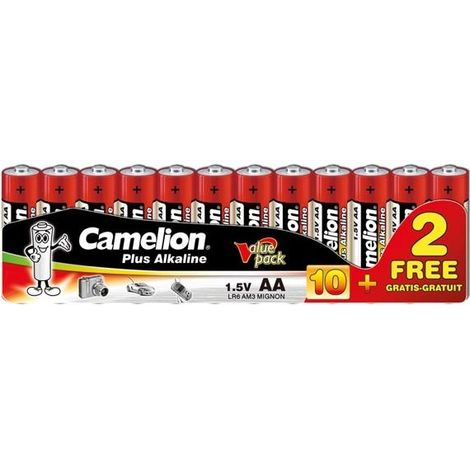 Alcaline Aa / Lr6 1.5 V Pack Promo (10+2 Pcs) - 2800 Mah (1/4)
