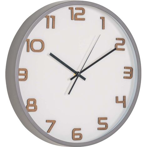 Greenwich Wanduhr Ø35cm grau.