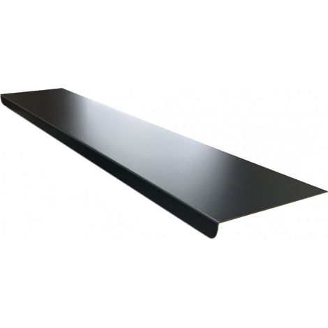 Rebord de fenêtre intérieur en alu 15/10ème - 1,40 m - 300mm - RAL9005 - ALUHOME