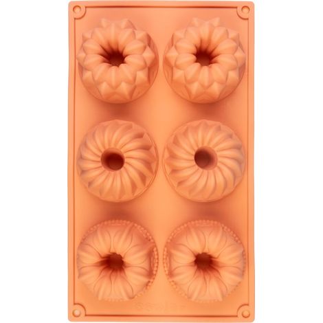 Form MagicHome, zum Backen, für Mini-Gugelhupf, Silikon, 29,5x17,5x3,5 cm