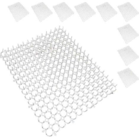 Filet anti-épines, lot de 10, répulsif contre les fouines et les chats, protection des plantes, plastique, blanc (1/5)
